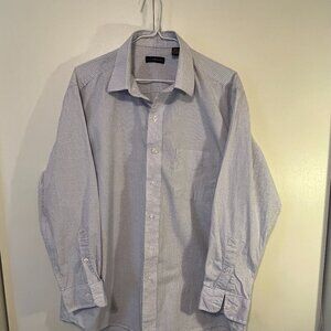 Men's Club Room Casual Button Down Shirt, Size 16 1/2, 32/33